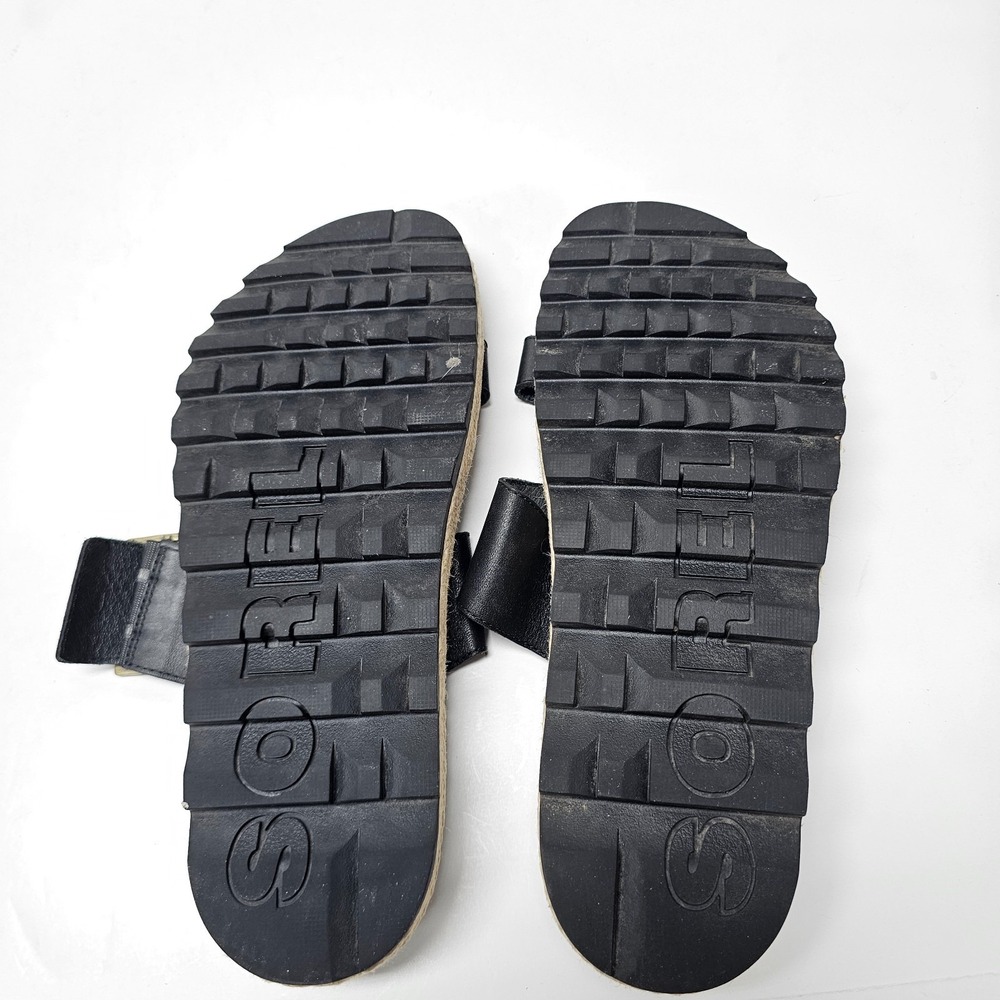 SOREL Women's Roaming‎ Slide Two Stripes Sandals Size 9.5 Black - Picture 5 of 6